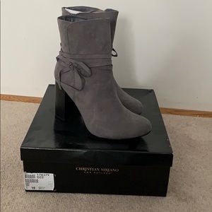 Grey Booties - Christian Siriano